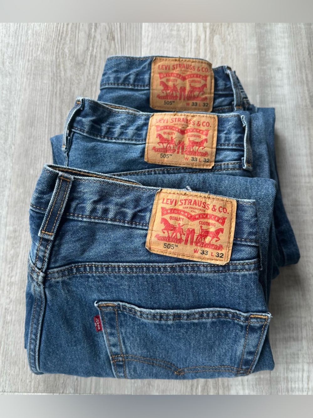 Levi’s 505 Jeans Size 33x32 Lot of 3
